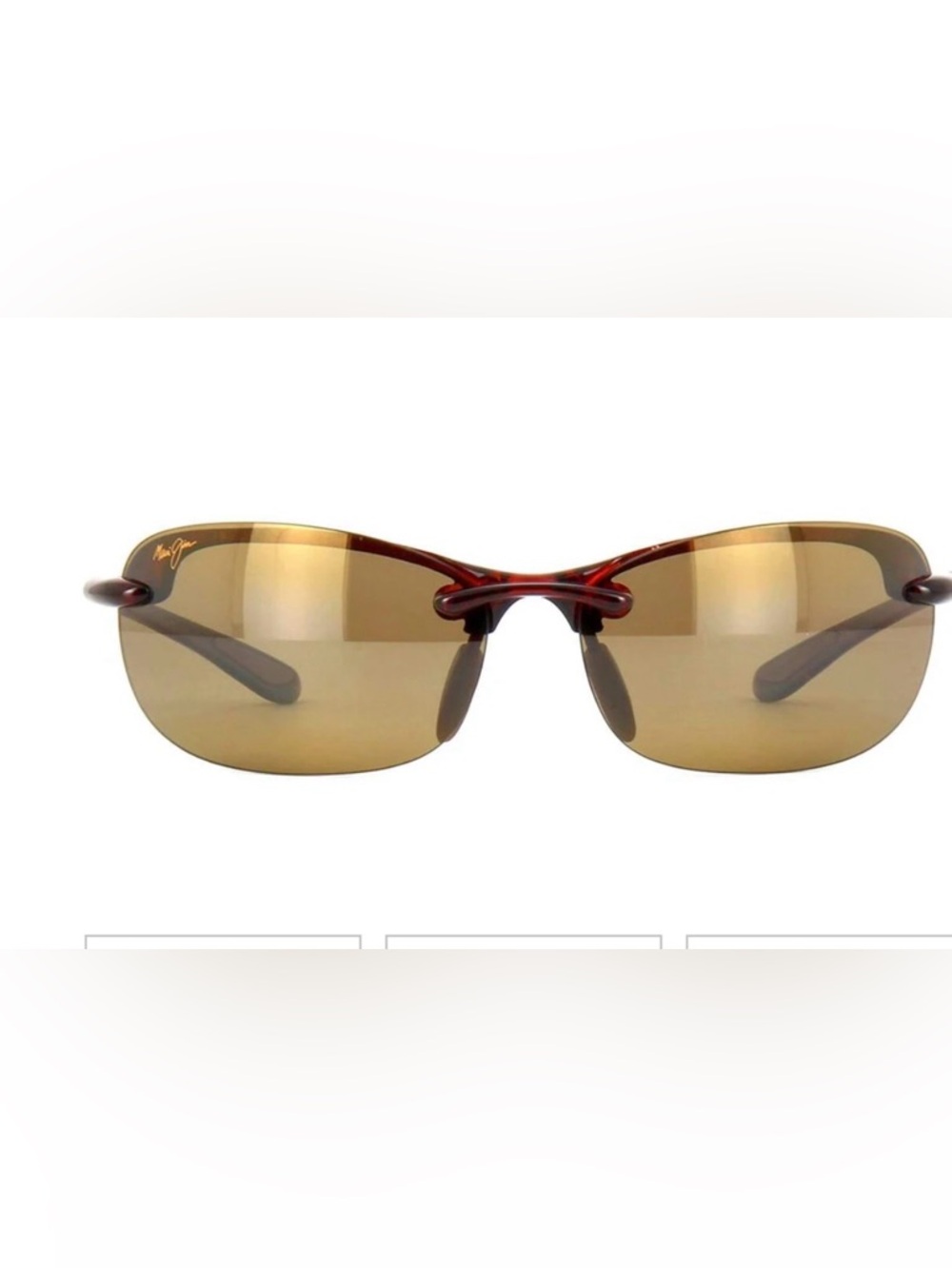 Maui Jim Men’s Hanalei MJ 413 10 Rimless Sport Tortoise Frame